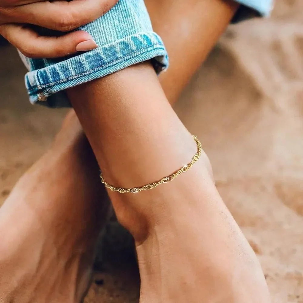 NEW 14k Gold Plated Anklet
